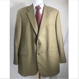 Brooks Brothers Men Two Button 100% Wool Coat